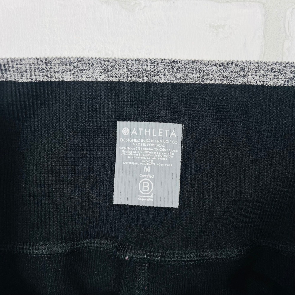 Athleta Women's Black‎ High Rise Workout Leggings Activewear Size Medium - Picture 5 of 10